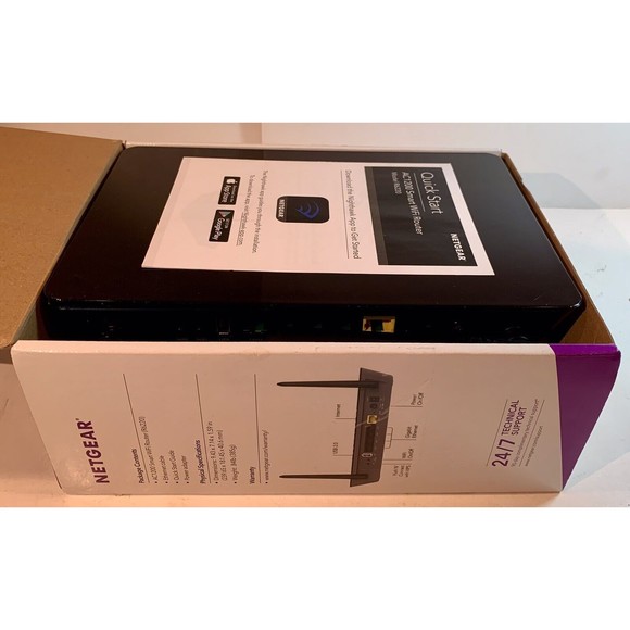 Netgear R6220 AC1200 Smart Wi-Fi 4-Port Router w/ Adapter - Picture 6 of 11